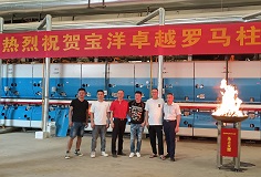 行業(yè)寒潮，逆勢飛揚——卓越陶瓷高端羅馬柱生產(chǎn)線成功點火！